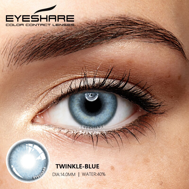 Color Lens Ocean Color Contact Lenses Beautiful Pupil Makeup Contact Lens Yearly Use Cosmetic Beauty Eye Lenses
