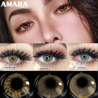 AMARA 1 Pair Colored Contact Lenses Natural Look Brown Eye Lenses Gray Contact Blue Lenses Fast Delivery Green Eye