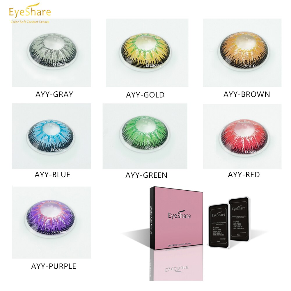 Color Cosplay Contact Lenses Halloween Yearly Eyes