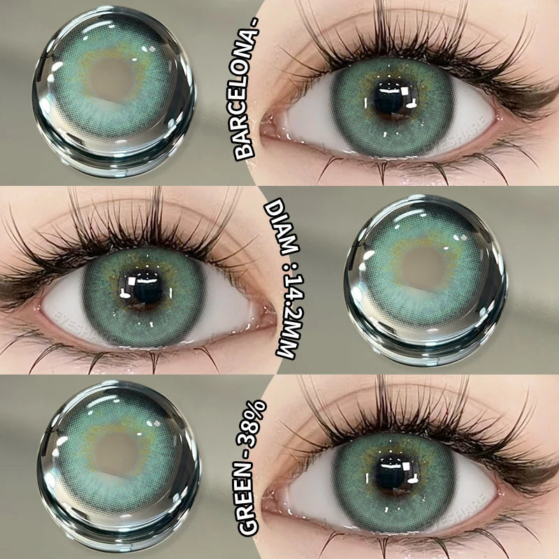 Color Contact Lenses Natural Contact Lenses Blue Eye Lens Green Lenses Brown Eye Contacts Gray Pupils