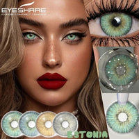 1 Pair Colorful Contact Lenses for Eyes Fashion Blue Eye Lenses Green Lenses Gray Eye Contacts Yearly Lens Eye Contact