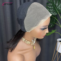 Wear And Go Glueless Wig Human Hair Ready To Wear 13x4 Lace Front Wigs Straight Short Bob Lace Wig For Black Women Preplucked