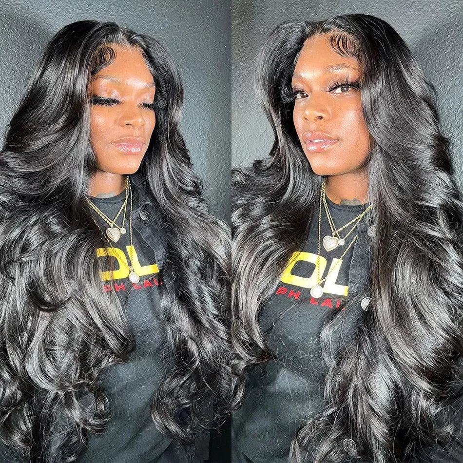 HD Transparent 360 Lace Frontal Wig 13x6 Body Wave Lace Front Human Hair Wigs For Women 32 34 Inch Brazilian 4x4 Closure Wig