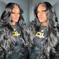 HD Transparent 360 Lace Frontal Wig 13x6 Body Wave Lace Front Human Hair Wigs For Women 32 34 Inch Brazilian 4x4 Closure Wig