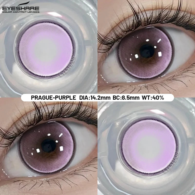 Cosplay Color Contact Lenses 1 Pair Halloween Pink Colorful Contact Red Eye Contacts Green Lenses Purple Lenses Yearly