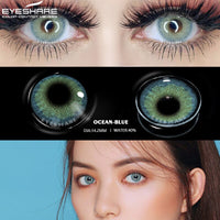 Color Lens Ocean Color Contact Lenses Beautiful Pupil Makeup Contact Lens Yearly Use Cosmetic Beauty Eye Lenses