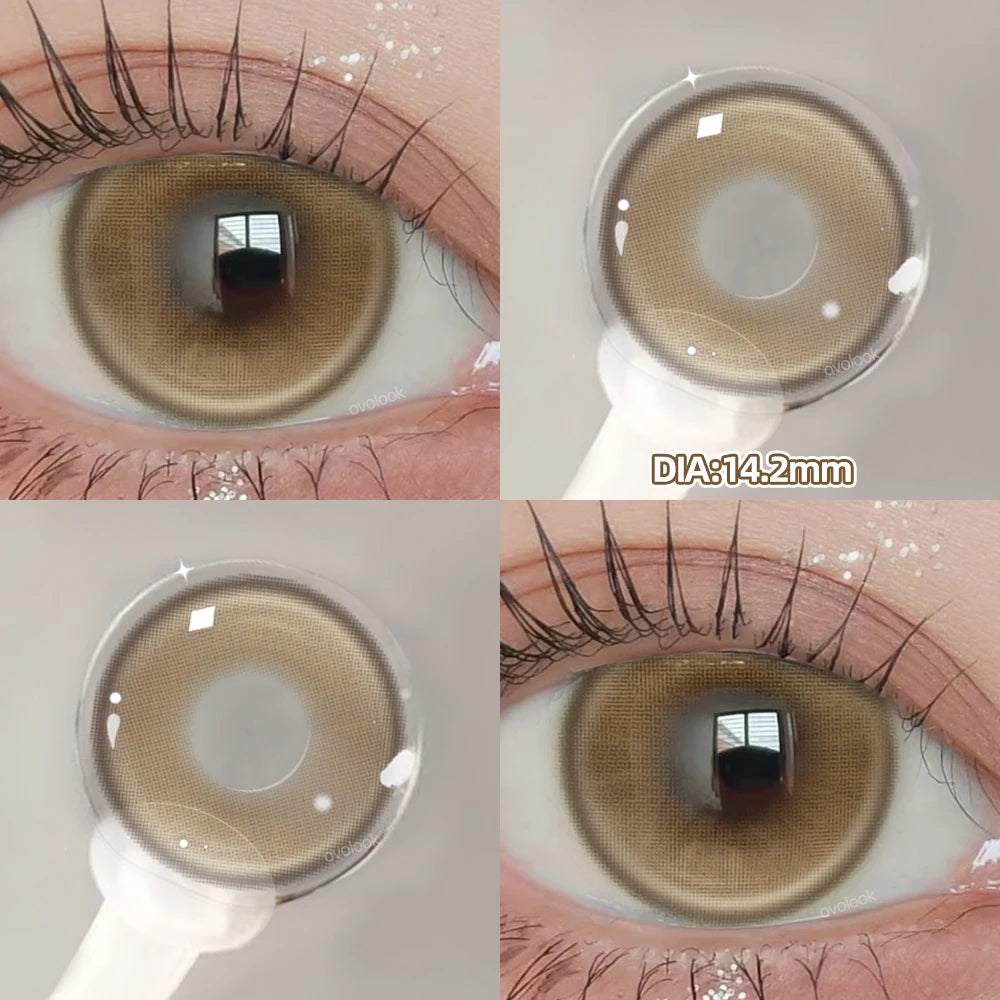 Blue Lenses  Myopia Color Contact Lenses Fashion Pupils Large Diameter Eye Colores Beauty Green Lenses OVO