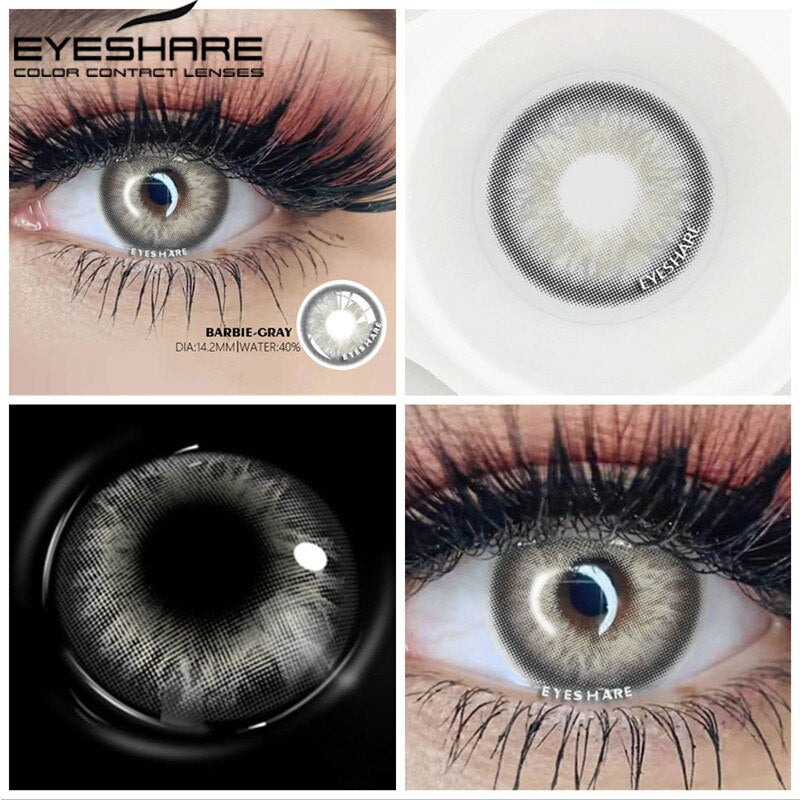 EYESHARE Eye Contacts 1pair DIAMOND Series BLUE Color Lenses Colored Contact Lens Beauty Eyes Cosmetic Eyecontact Contactlen