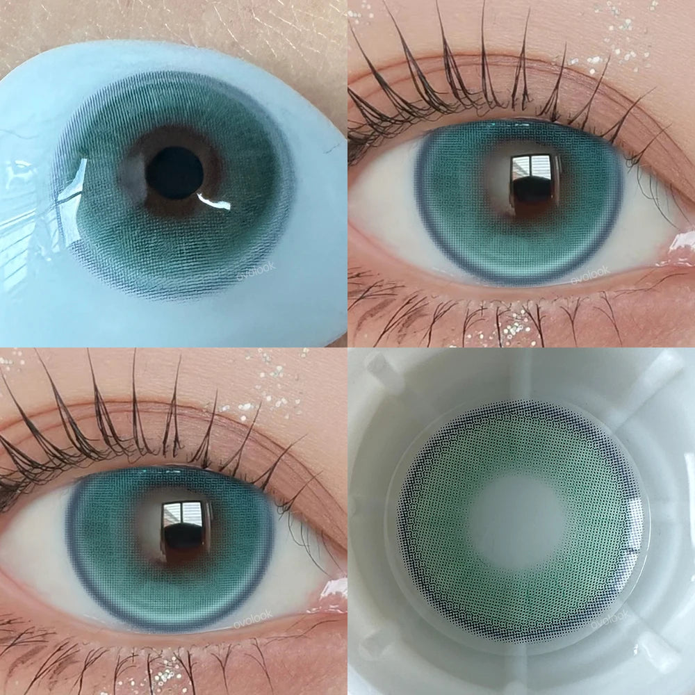Fashion Big Lenses Myopia Colored Contact Lenses for Eyes Beauty Blue Eyes Lenses Green Pupils Brown Grey Lens