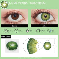 Cosplay Color Contacts Lenses for Eyes 2pcs Blue Green Colored Lenses Lens EYESHARE