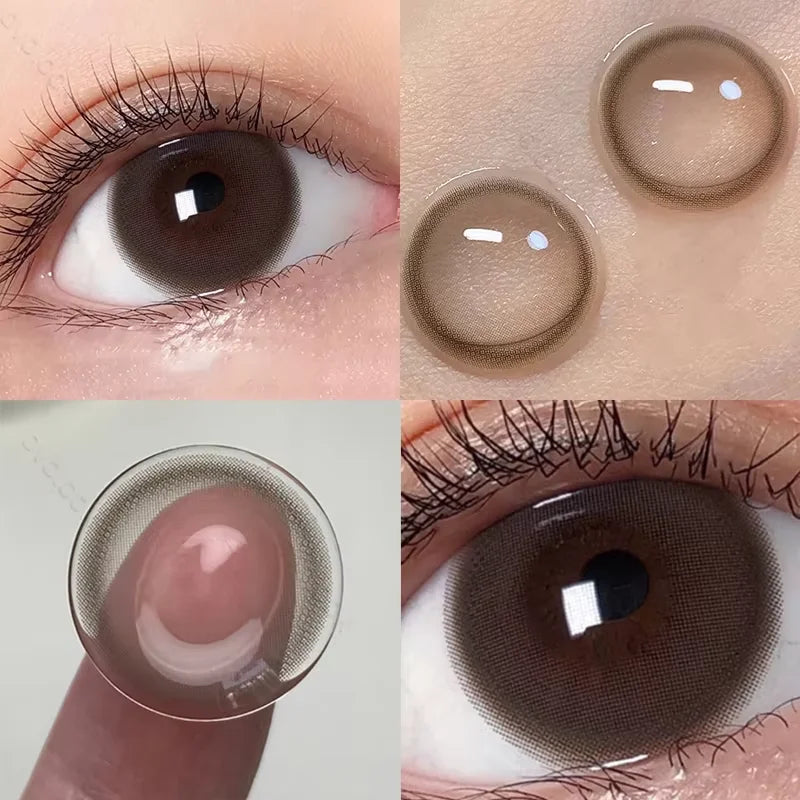 Natural Lenses Contact Lenses for Eyes Beauty 10 Tone Natural Pupil Eye Color lens Yearly Use 14.2/14.5mm OVO