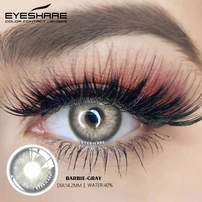 EYESHARE 2pcs Natural Colored Contact Lenses For Eyes Colored Contact Lens For Eyes Yearly Beautiful Pupil Makeup Contact Lense