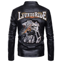 Biker Skull Iron/Sew-On Embroidery Patches for DIY Rock Jacket - Large Back Patch Badge