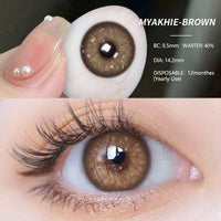 EYESHARE 1 ペアカラーコンタクトレンズグリーンアイレンズブルーレンズナチュラル短納期ブラウンアイレンズ年間目コンタクトレンズ