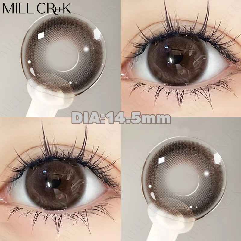 Color Contact Lenses yearly Myopia Lenses with Diopter Enlarge Bright Cosmetic Power Lens Make Up for  Beautiful Eyes YMX