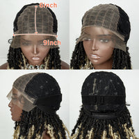 Synthetic Braided Bob Wigs Dreadlocks Lace Front Braiding Hair Wig Crochets Braids Wig Butterfly Locs Crochet Hair Wig for Women