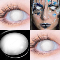 AMARA Cosplay White Color Contact Lenses Halloween Contact Lenses Eye Christmas Party