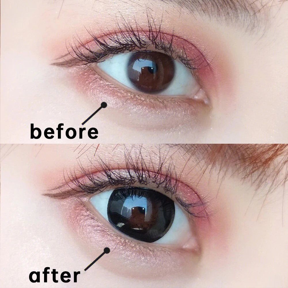 Contact Lenses Ovolook Big Black Lenses Pupils Comestic Eye Color Lens 14.5mm Yearly