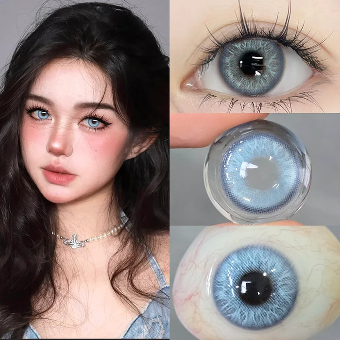 2 pcs Color Contact Lenses for Eyes High Quality Natural Contact Lenses Purple Lenses Colored Pupils for Eyes Red YMX
