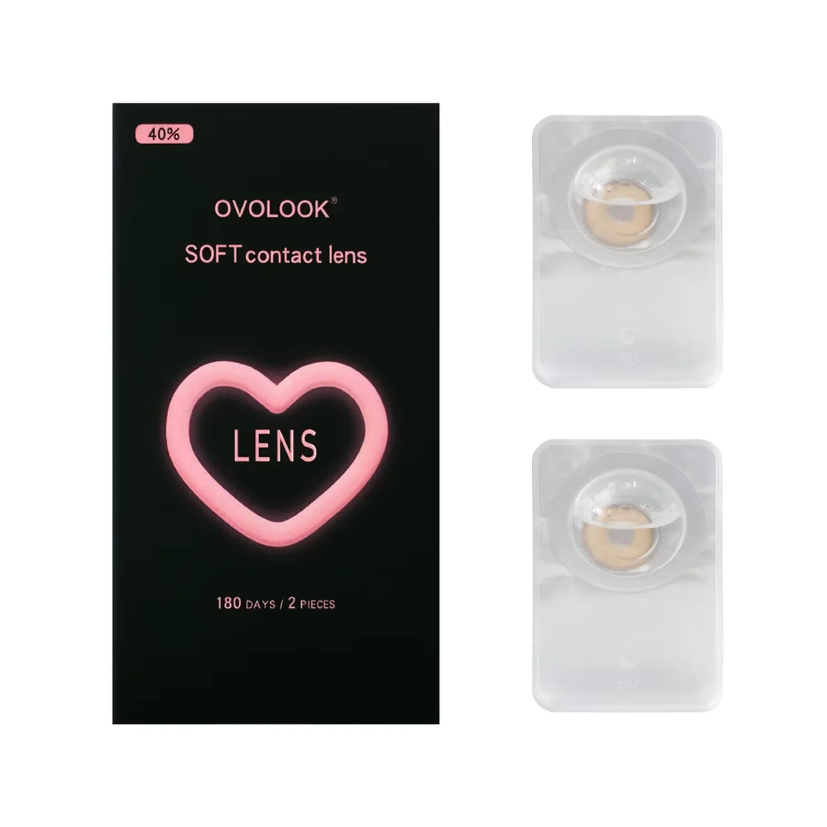 Beauty Lenses for Eyes Color Contact Lenses Natural Comestic Colored Eye Lenses Soft Eye Color Lens OVOLOOK-2pcs/pair 15 Tone
