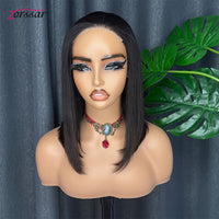 Wear And Go Glueless Wig Human Hair Ready To Wear 13x4 Lace Front Wigs Straight Short Bob Lace Wig For Black Women Preplucked