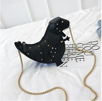 Dinosaur Design Rivets Women& Purses and Handbags Shoulder Chain Bag Designer Small  Crossbody Bag Female Clutch Bag Pu Leather