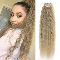 Long Curly Ponytail Extensions Synthetic Horse tails Curly False Tail For Women 32Inch Hairpiece Ponytail Hair Extensions