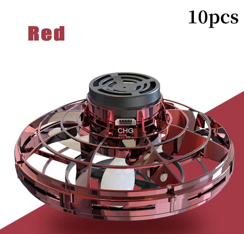 Fidget Spinner Mini Drone LED UFO Type Flying Helicopter Spinner