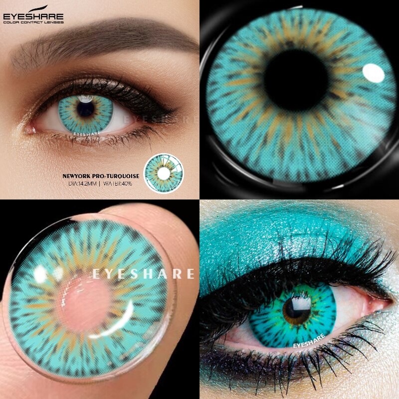 1 Pair Cosplay Contact Lenses Halloween Yearly Eyes