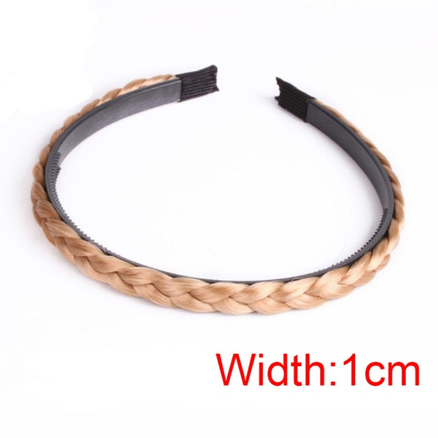 Wide Twist Wig Headbands For Women Wide Fishbone Braids Hairbands Handmade Head Hoop Hair Styling Headwear Accessories Gift