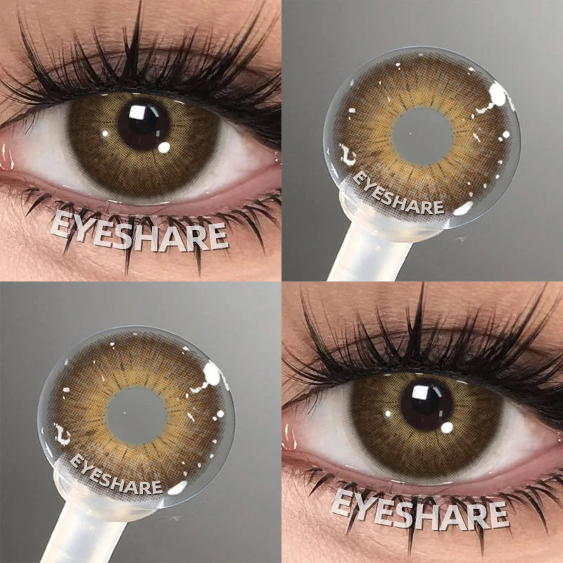 EYESHARE Colored Contact Lenses for Eyes 1 Pair Natural Look Blue Lenses Fashion Contact Lenses Blue Eye Lenses Beauty Makeup