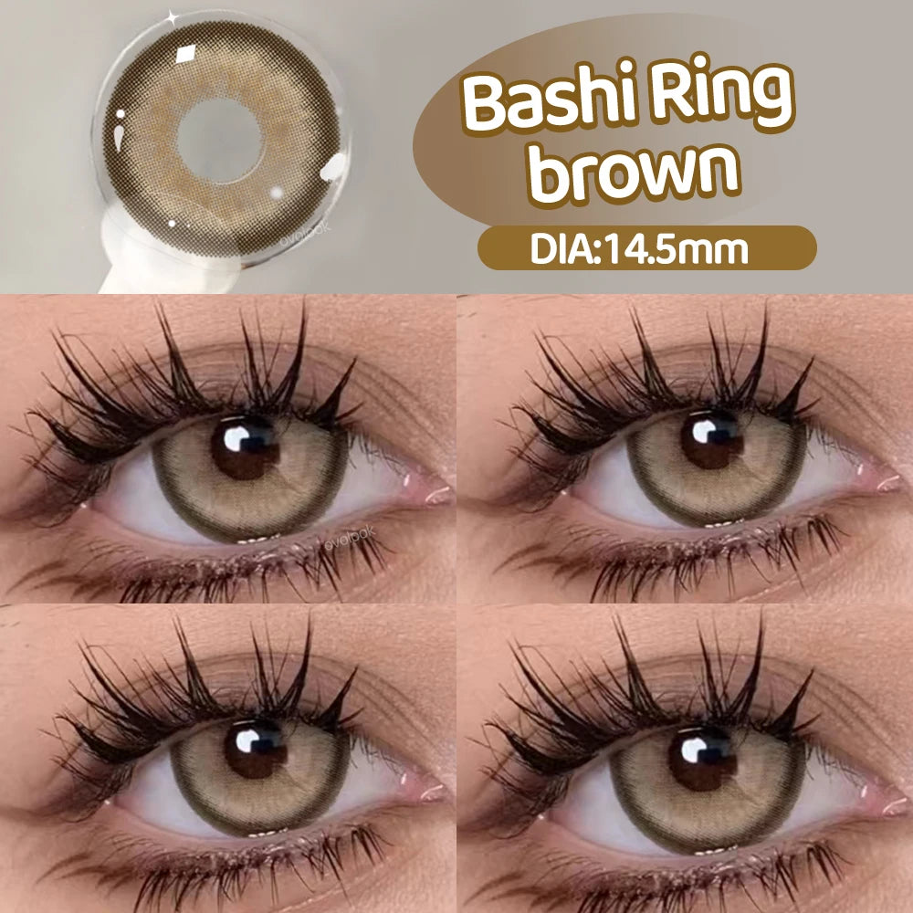 Fashion Big Lenses Myopia Colored Contact Lenses for Eyes Beauty Blue Eyes Lenses Green Pupils Brown Grey Lens
