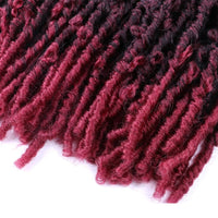 Faux Locs Crochet Hair 14/24inch Synthetic Soft Butterfly Locs Crochet Goddess Braiding Fake Hair Extensions for Black Women