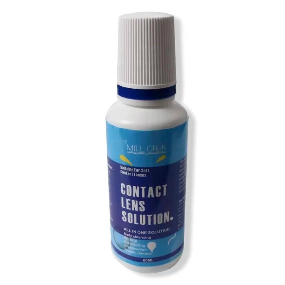 60ML Contact Lens Liquid Nursing Solution For Contact Lenses Drops Beauty Pupil Cleaning Moisturizing Eye Health Care