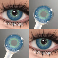 EYESHARE Colored Contact Lenses for Eyes 1 Pair Natural Look Blue Lenses Fashion Contact Lenses Blue Eye Lenses Beauty Makeup