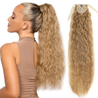 Long Curly Ponytail Extensions Synthetic Horse tails Curly False Tail For Women 32Inch Hairpiece Ponytail Hair Extensions