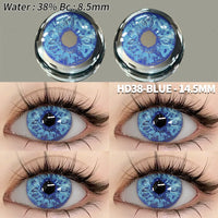EYESHARE 1 Pair Halloween Colored Contact Lenses for Eyes Cosplay White Crazy Contact Lenses Anime Blue Eye Lenses Black Lenses
