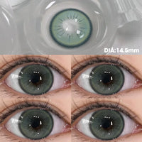 Contact Lenses Myopia Lenses with Diopters Green Pupils Color Contact Lenses for Eyes Blue Lens OVO