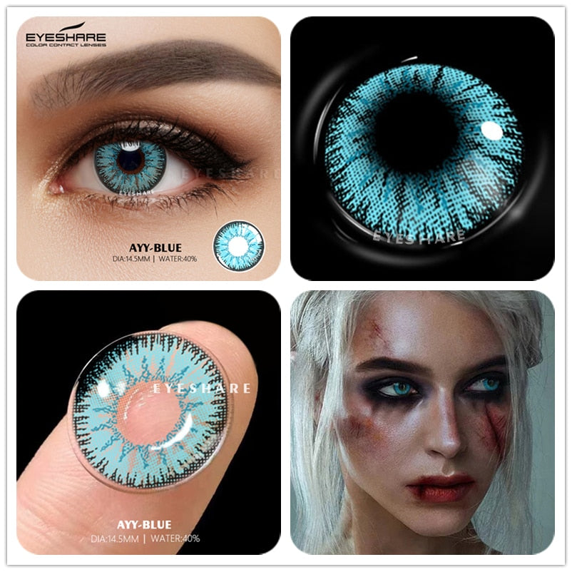 Color Cosplay Contact Lenses Halloween Yearly Eyes