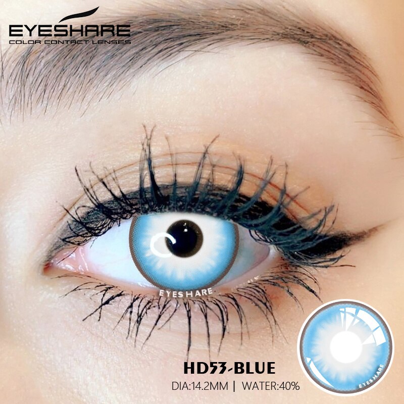 Blue Color Contact Lenses Cosplay Yearly Makeup Halloween