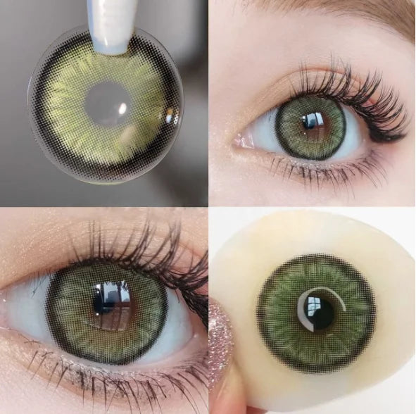 Color Contact Lenses yearly Myopia Lenses with Diopter Enlarge Bright Cosmetic Power Lens Make Up for  Beautiful Eyes YMX