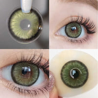 Color Contact Lenses yearly Myopia Lenses with Diopter Enlarge Bright Cosmetic Power Lens Make Up for  Beautiful Eyes YMX