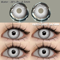 EYESHARE 1 Pair Halloween Colored Contact Lenses for Eyes Cosplay White Crazy Contact Lenses Anime Blue Eye Lenses Black Lenses