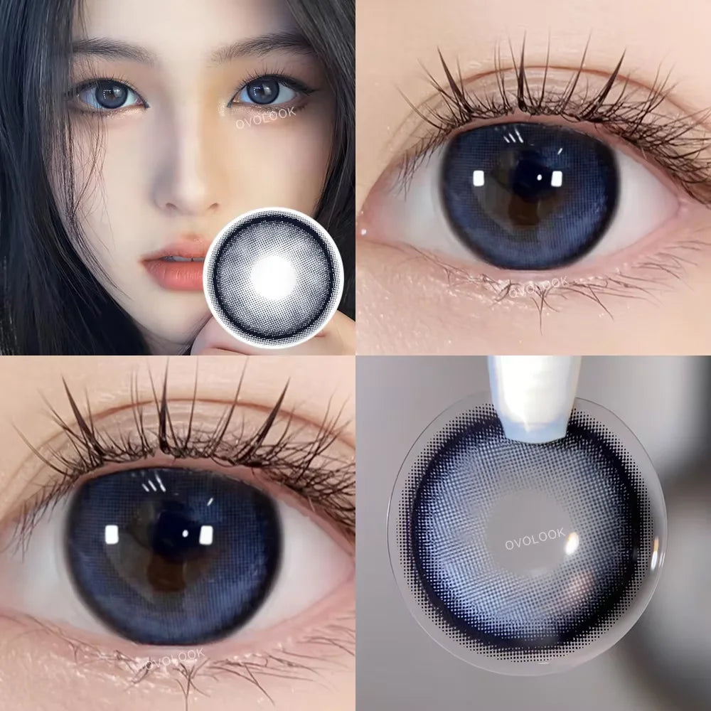 Natural Lenses Contact Lenses for Eyes Beauty 10 Tone Natural Pupil Eye Color lens Yearly Use 14.2/14.5mm OVO