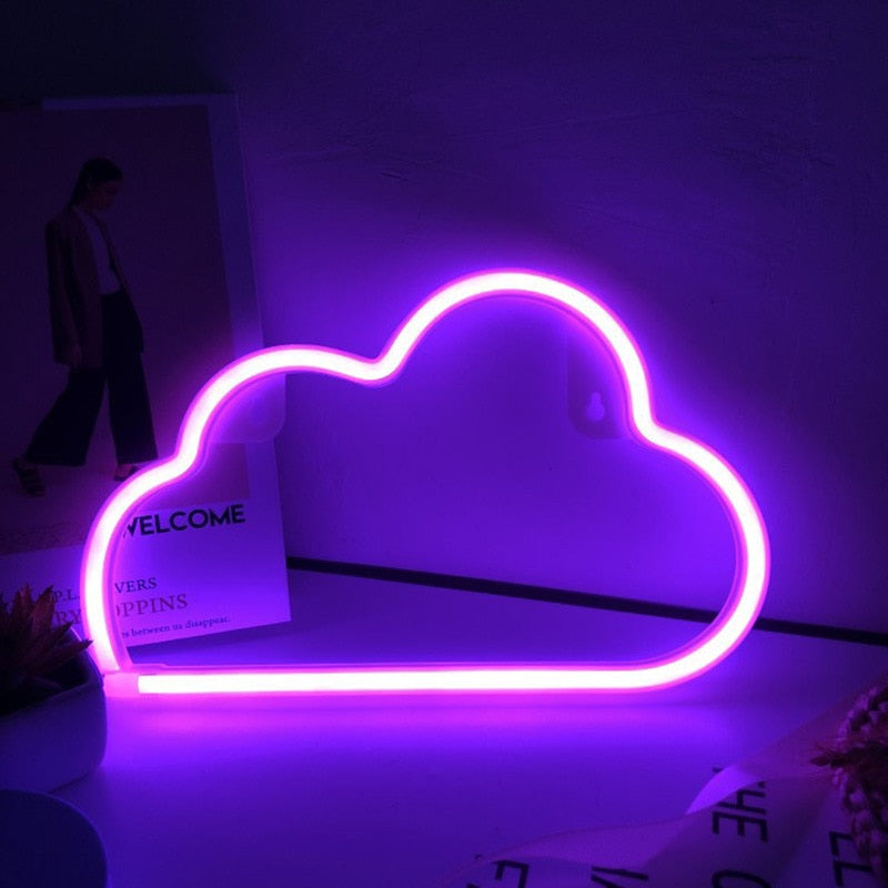 レインボーユニコーンネオン Led ナイトランプ女の子の寝室暖かい夜の光ルーム装飾 3d アクリルテーブルデスクランプギフト