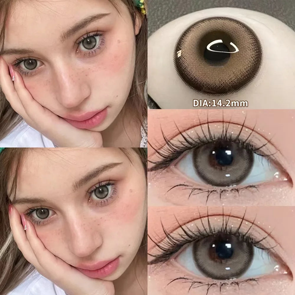 Blue Contact Lenses Myopia Pupils With Diopters Fashion Lenses for Eyes Color Lenses Prescription Lenses OVO