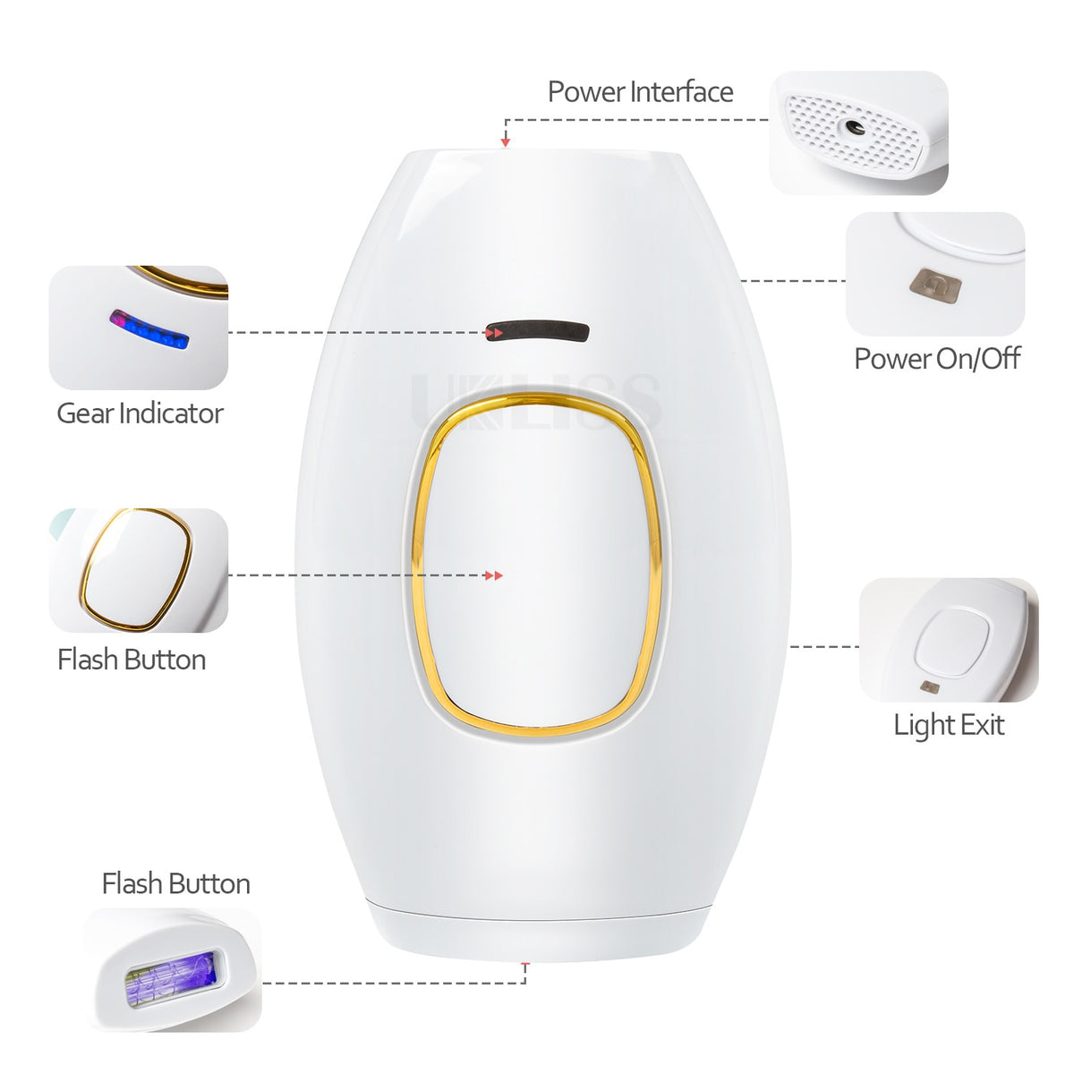 Laser Hair Removal at Home IPL Epilators Deivce 500000 Flashes Epilators Hair Rmover Machine