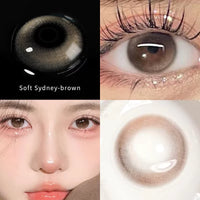 Natural Lenses Contact Lenses for Eyes Beauty 10 Tone Natural Pupil Eye Color lens Yearly Use 14.2/14.5mm OVO