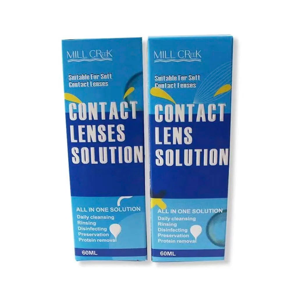 60ML Contact Lens Liquid Nursing Solution For Contact Lenses Drops Beauty Pupil Cleaning Moisturizing Eye Health Care