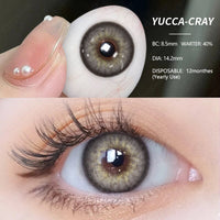 EYESHARE 1 ペアカラーコンタクトレンズグリーンアイレンズブルーレンズナチュラル短納期ブラウンアイレンズ年間目コンタクトレンズ